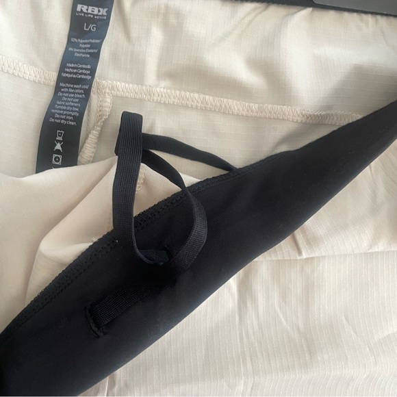 RBX Active 7” Mens Stretch Diagonal Mesh Stripe Woven Shorts, Stone, NWT, L - Picture 8 of 10